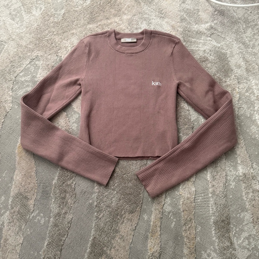 Kith Mauve Ribbed Sweater